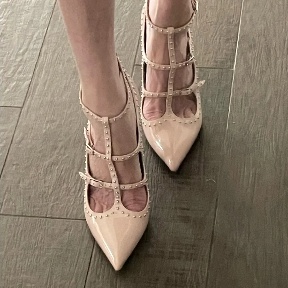 Givenchy Nude Pink Patent-Leather Heels Excellent Condition - Picture 12 of 12
